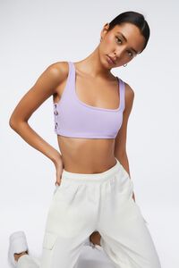 LILAC Ribbed Crisscross Cropped Tank Top, image 1
