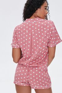 Polka Dot Shirt & Shorts Pajama Set, image 3