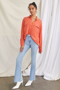 GINGER High-Low Buttoned Shirt, image 4