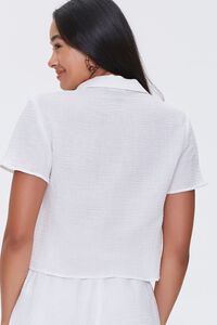IVORY Textured Woven Shirt, image 3