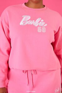 PINK/MULTI Plus Size Barbie Graphic Pullover, image 5
