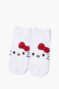 WHITE/MULTI Hello Kitty Ankle Socks, image 1