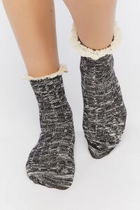 Lace-Trim Marled Crew Socks, image 5