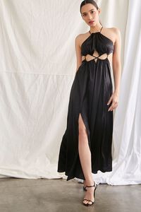 BLACK Cutout Maxi Dress, image 1