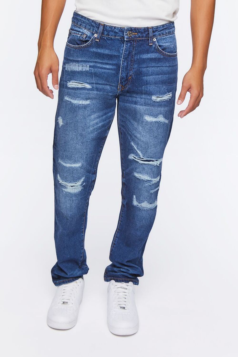 Distressed Slim-Fit Jeans, image 2