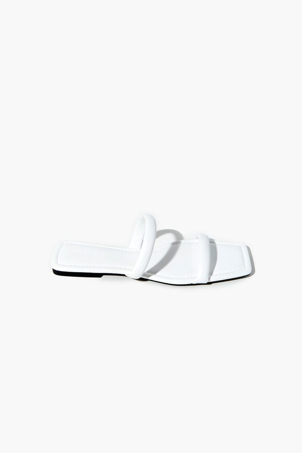 WHITE Dual-Strap Slip-On Sandals, image 2