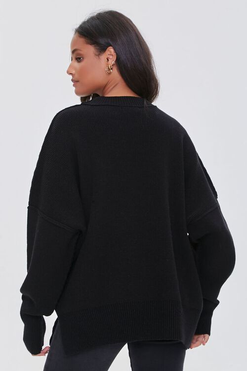 BLACK Dropped-Sleeve Sweater, image 3