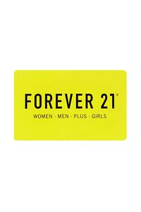 YELLOW/BLACKF21 Forever 21 Gift Card, image 1