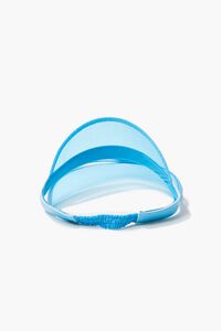 BLUE Transparent Curved-Brim Visor, image 4