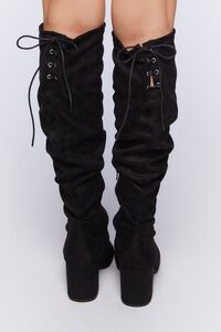 BLACK Lace-Up Over-the-Knee Boots, image 3