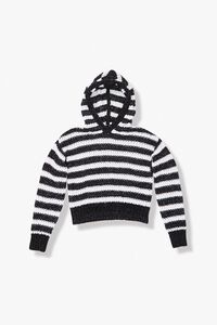 Girls Striped Hooded Sweater (Kids), image 1