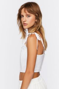 WHITE Bustier Cropped Cami, image 2