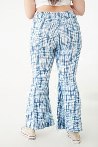 Plus Size Tie-Dye Flare Pants, image 4