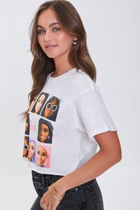 WHITE/MULTI Barbie™ Graphic Cropped Tee, image 2
