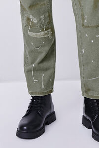 OLIVE Distressed Paint Splatter Pants, image 5