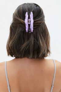 LAVENDER Rhinestone Floral Hair Claw Clip, image 3
