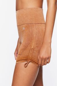 TOFFEE Active Mineral Wash Ruched Biker Shorts, image 6
