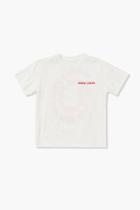 WHITE/RED Kids Good Times Graphic Tee (Girls + Boys), image 1