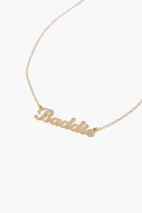 GOLD Baddie Pendant Necklace, image 1