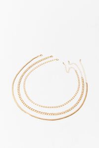 GOLD Chain Necklace Set, image 4