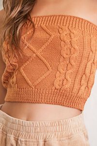 TAN Sweater-Knit Tube Top, image 5