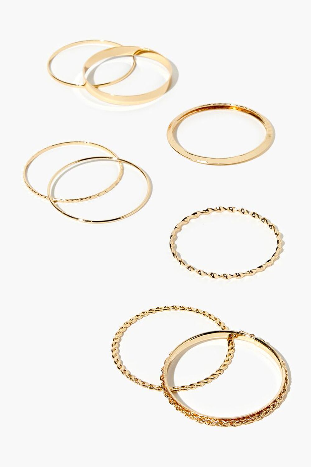 GOLD Assorted Bangle Bracelet Set, image 1