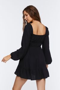 BLACK Fit & Flare Mini Dress, image 3
