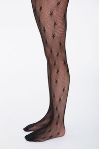 BLACK Netted Star Tights, image 2