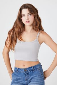 GREY Seamless Mineral Wash Cropped Cami, image 1