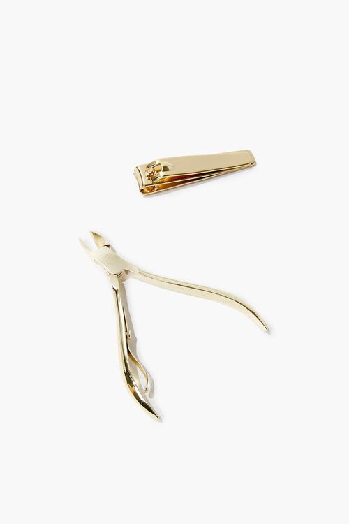GOLD Cuticle Trimmer & Nail Clipper Set, image 1