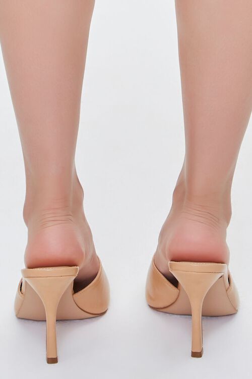 TAN Faux Leather Stiletto Heels (Wide), image 3