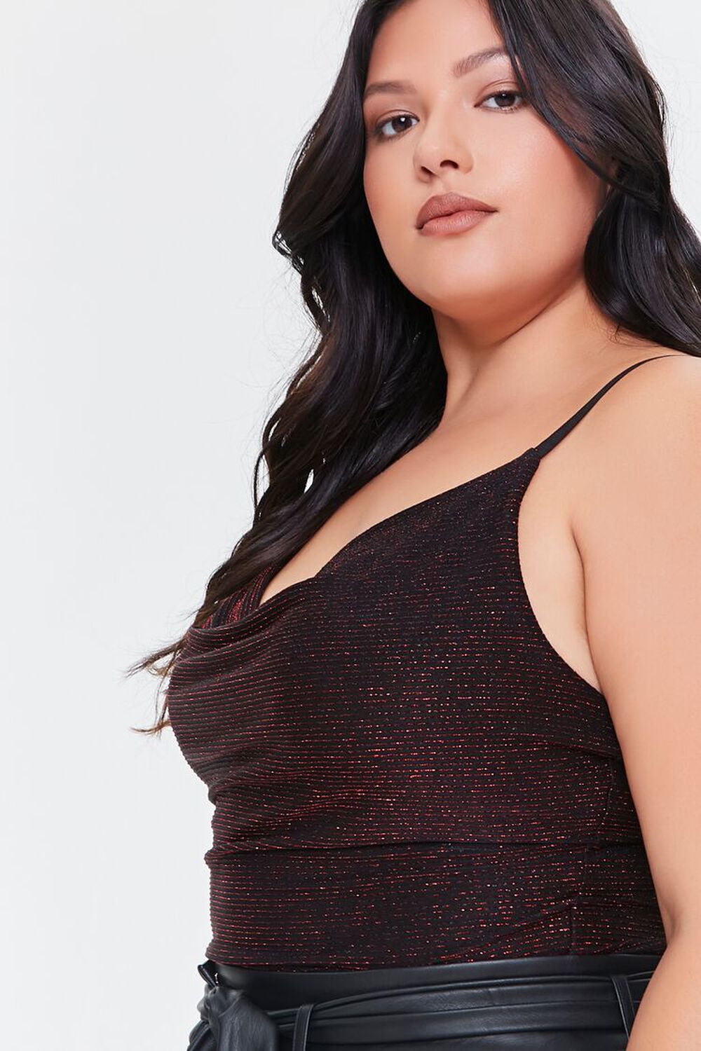 Plus Size Cropped Cowl Cami, image 2