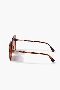 BROWN/BROWN Tinted Square Sunglasses, image 3
