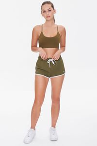 OLIVE Active Stripe Ringer Shorts, image 5
