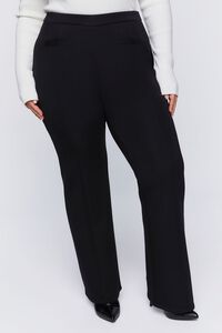 BLACK Plus Size Mid-Rise Straight-Leg Pants, image 2