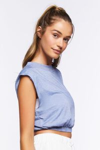 BLUE MIRAGE Active Cropped Muscle Tee, image 2