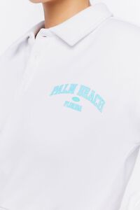 WHITE/BLUE Palm Beach Graphic Pullover, image 5