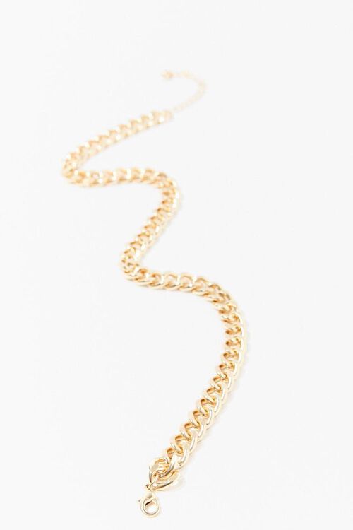GOLD Chunky Curb Chain Necklace, image 4