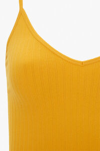 YELLOW Ribbed Seamless Thong Bodysuit, image 3