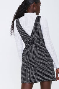 BLACK/CREAM Tweed Pinafore Dress, image 3
