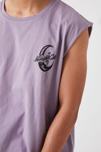 PURPLE/MULTI A Night For Love Graphic Muscle Tee, image 5