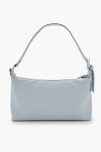 BLUE Faux Leather Shoulder Bag, image 4