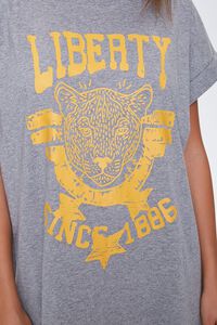 HEATHER GREY Liberty Graphic T-Shirt Dress, image 5