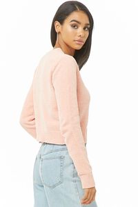 Ribbed-Trim Chenille Sweater, image 2