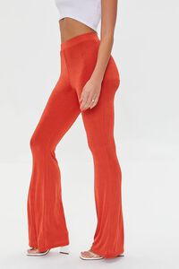 POMPEIAN RED  Slinky High-Rise Flare Pants, image 3