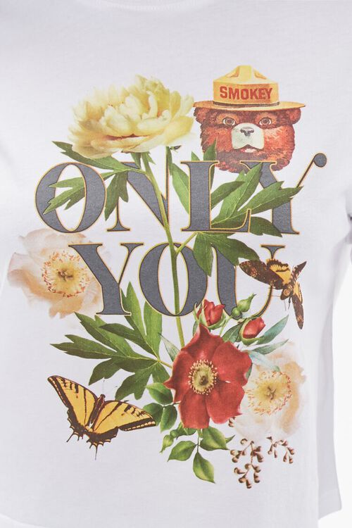 WHITE/MULTI Only You Graphic Tee, image 5
