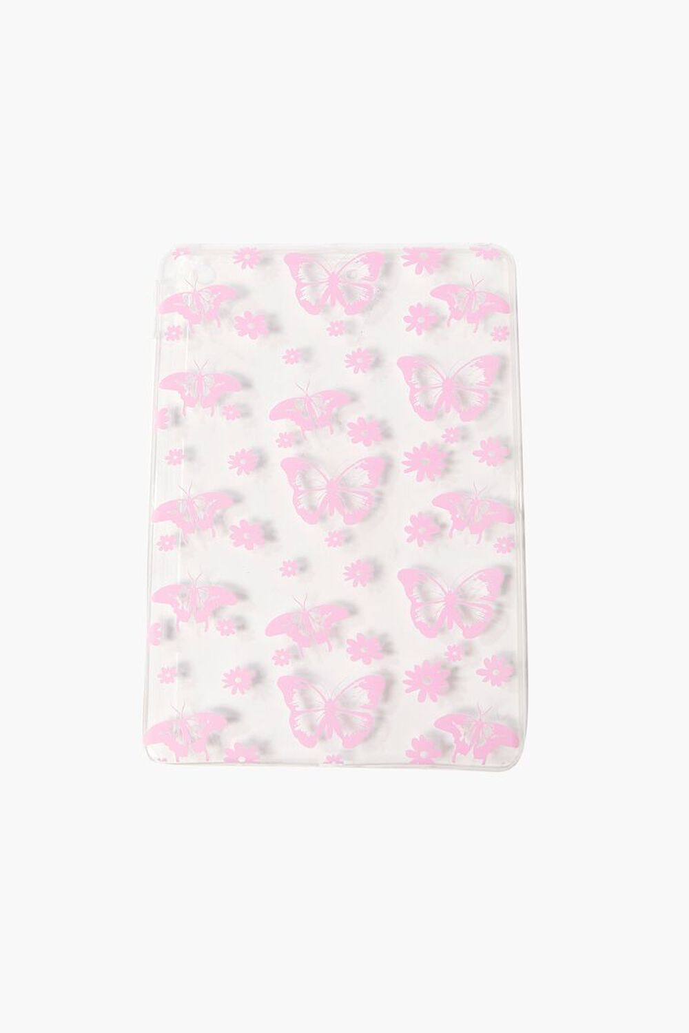 PINK/CLEAR Butterfly Print Case for iPad, image 1