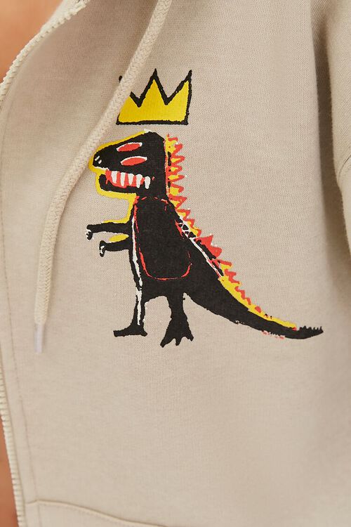 TAUPE/MULTI Jean-Michel Basquiat Zip-Up Hoodie, image 5