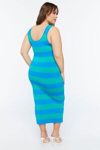 LATIGO BAY/MARINA Plus Size Striped Sleeveless Midi Dress, image 3