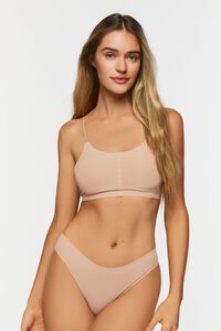 TAUPE Mid-Rise Cheeky Panties, image 1